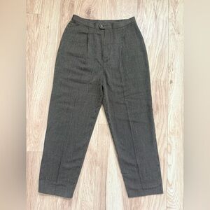 Vintage Pinstripe Brown Trousers 29”
